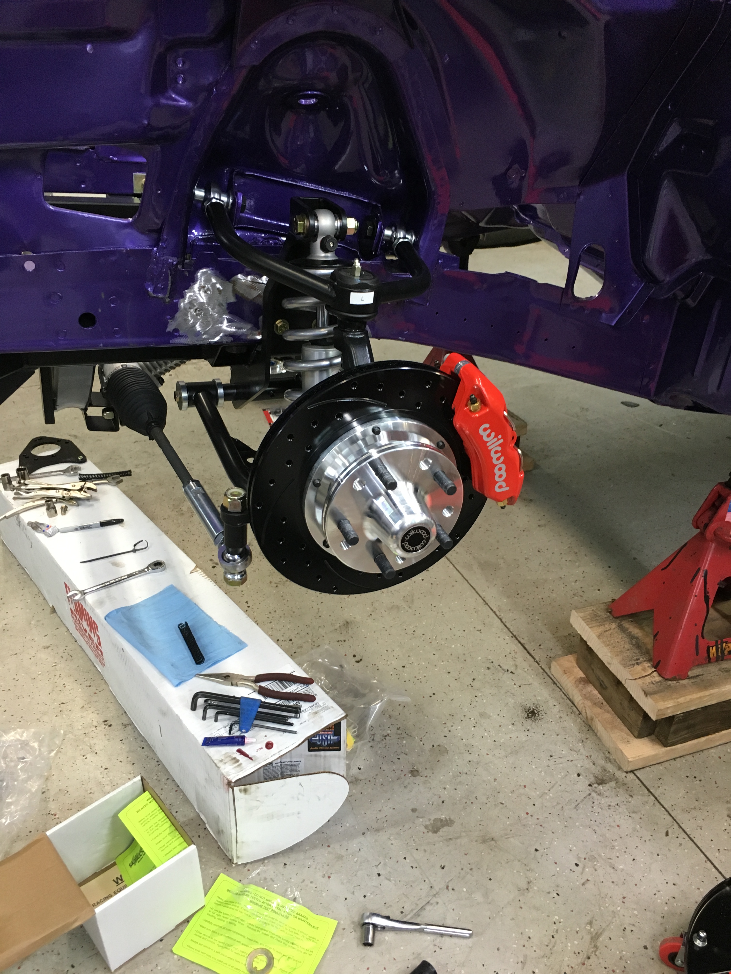 front brakes installed