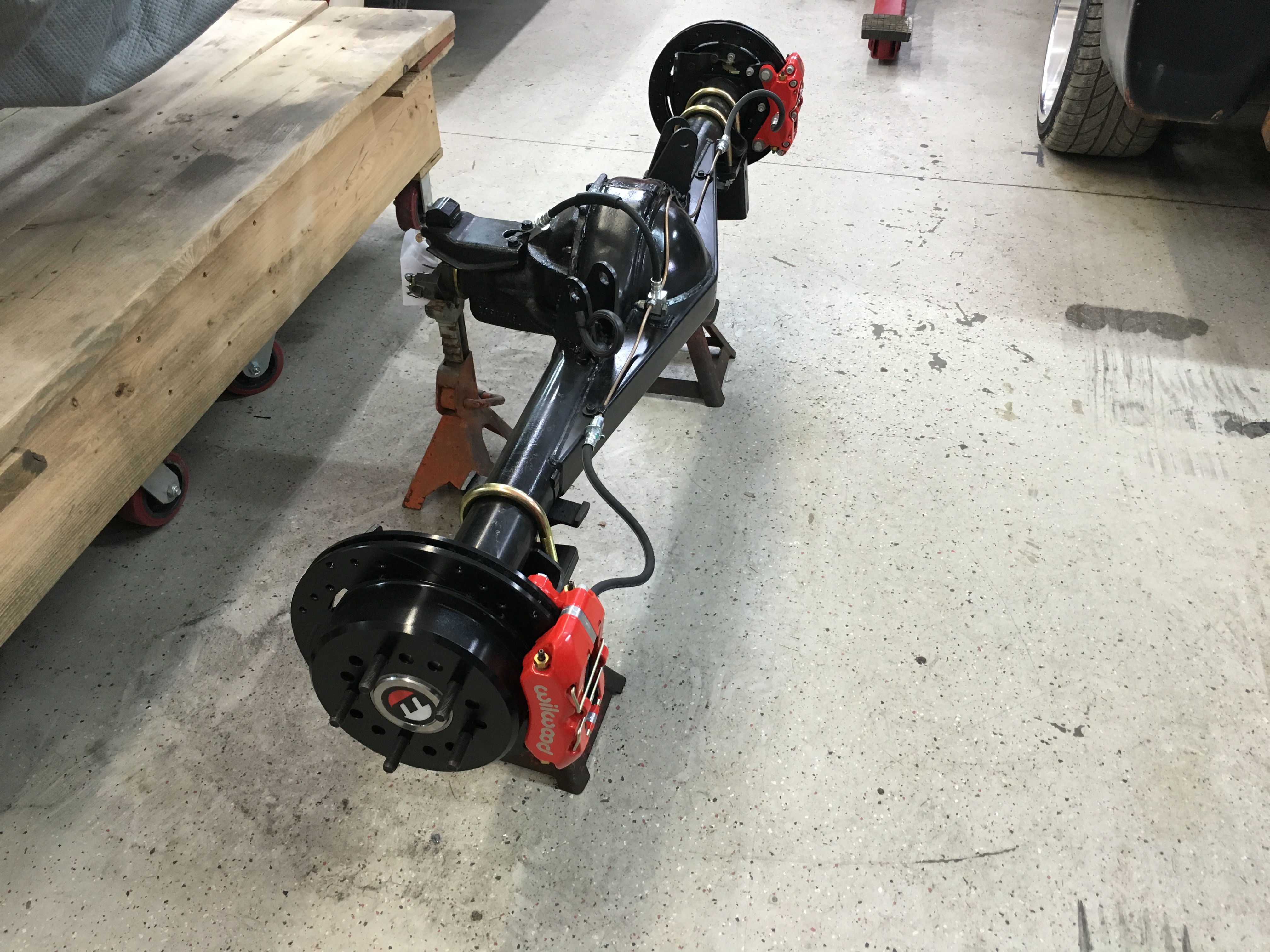 rear painted and brakes installed